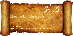 Szeredi Sarolta névjegykártya