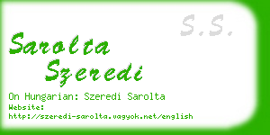 sarolta szeredi business card